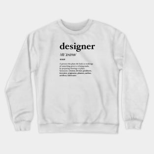 definition of designer Crewneck Sweatshirt